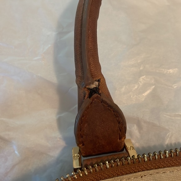 Tory Burch Leather Handbag Brown/Tan - Picture 3 of 8